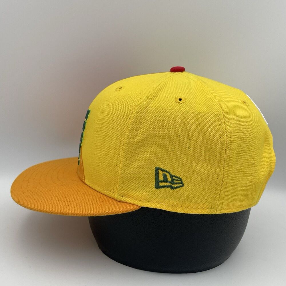 Milwaukee Bucks New Era 9Fifty On-Court City Edition Yellow Snapback Hat Cap - Picture 3 of 15